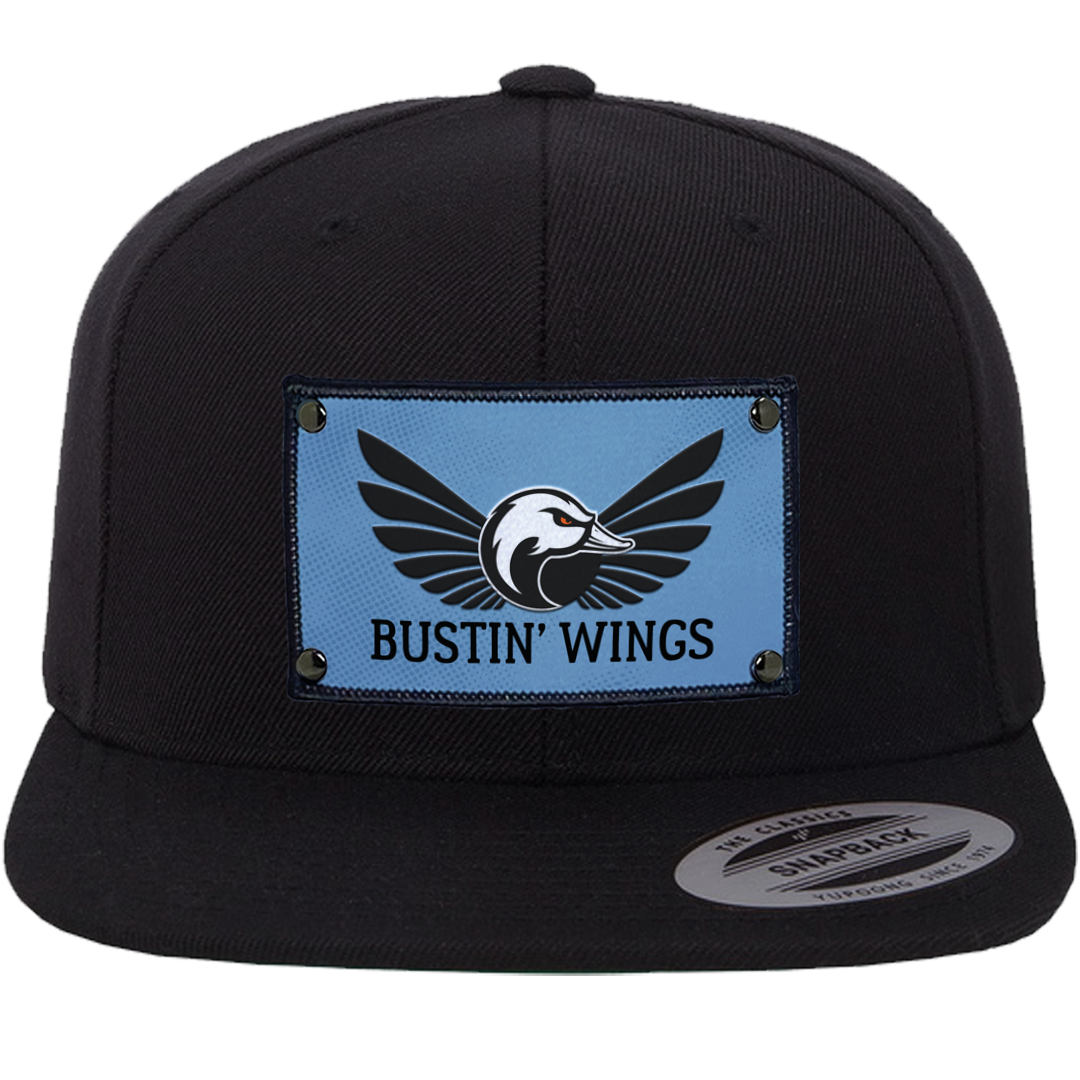 Hat Flat Snapback Blue Logo