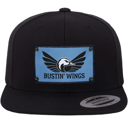 Hat Flat Snapback Blue Logo