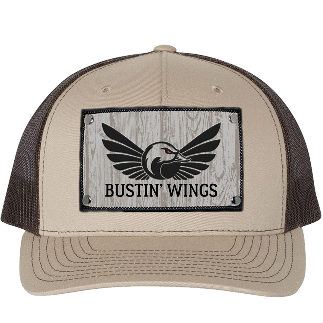 Hat Curved Trucker Wood Logo